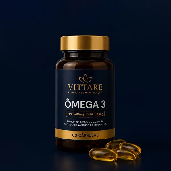Ômega 3 EPA 540 DHA 360 em cápsulas gelatinosas